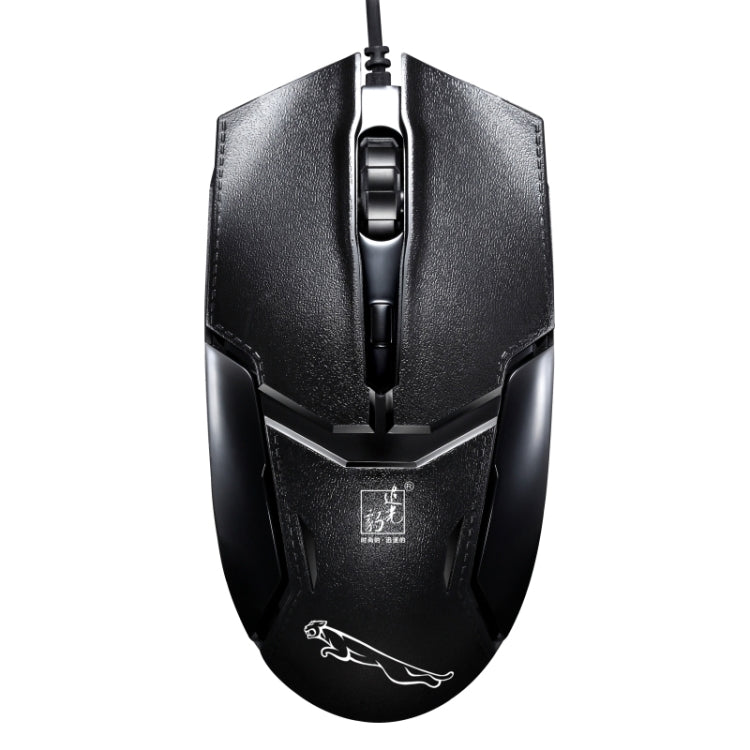 Chasing Leopard 179 USB 1600DPI Ratón óptico para juegos con cable ajustable de tres velocidades, longitud: 1,3 m, 179