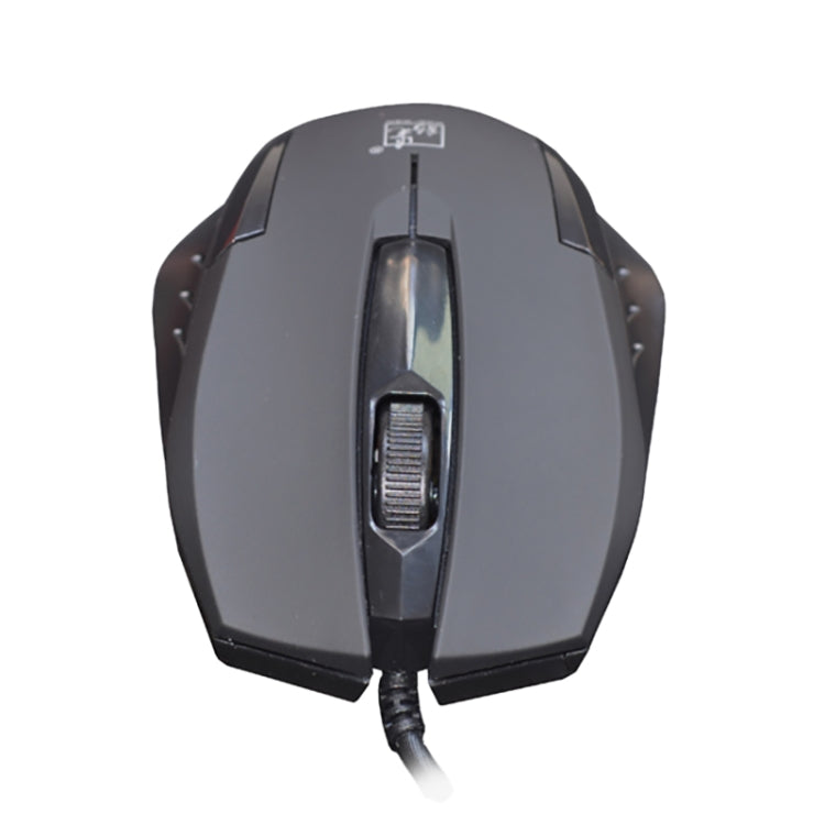 Ratón óptico para juegos con cable esmerilado USB Chasing Leopard 512G, longitud: 1,3 m, 512G