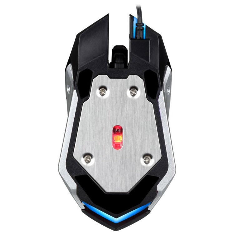 Chasing Leopard K1 USB 1600DPI Ratón óptico para juegos con cable y retroiluminación LED ajustable de tres velocidades, longitud: 1,3 m