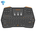 VIBOTON i8 Plus Mini teclado inalámbrico QWERT de 2,4 GHz actualizado con panel táctil para TV Box, Mi Box, computadora, tableta, computadora portátil y proyector (negro), Wireless Keyboard