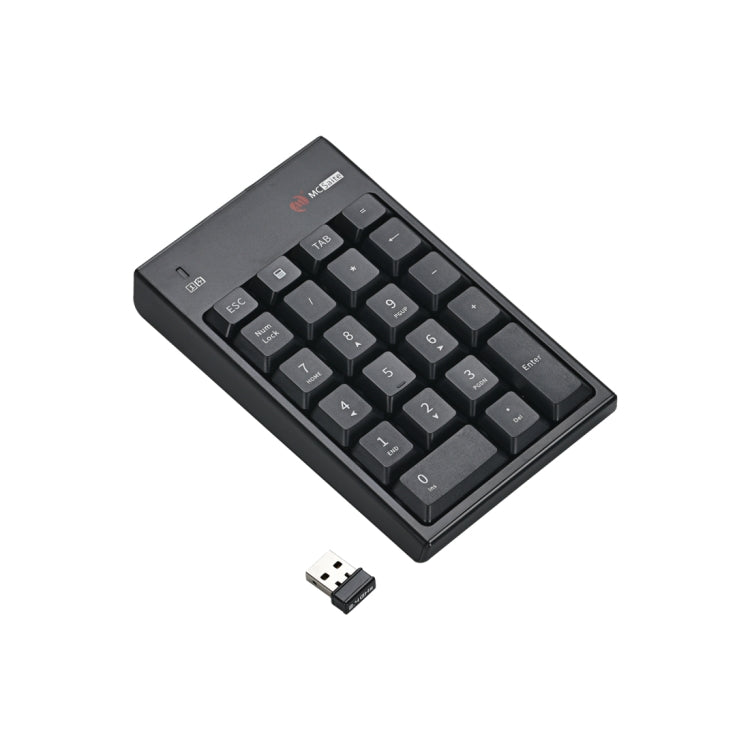 MC Saite MC-61CB Ratón inalámbrico de 2,4 GHz + teclado numérico de 22 teclas con receptor USB para ordenador, PC y portátil