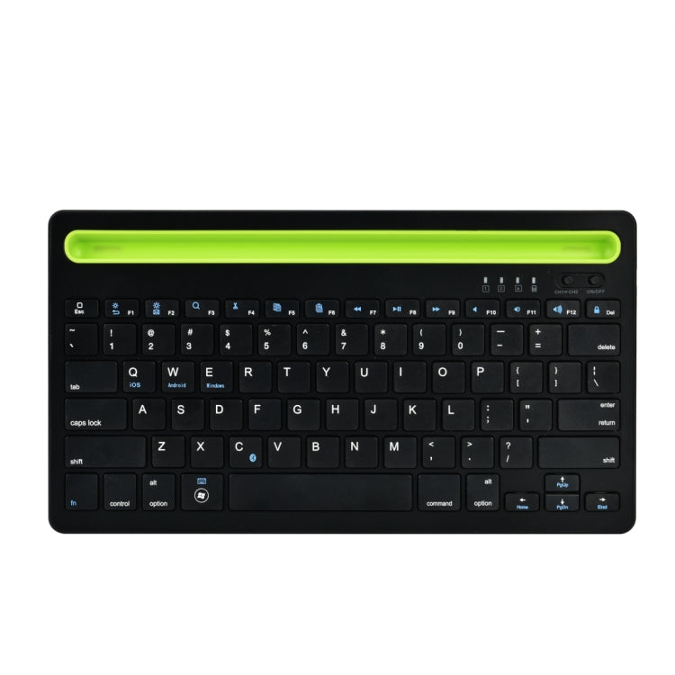 B908 Teclado inalámbrico Bluetooth ultradelgado de 78 teclas con soporte cóncavo para teléfono móvil
