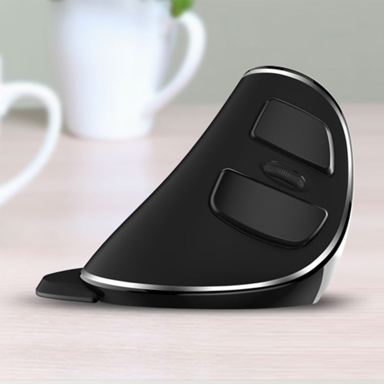 DELUX M618 Plus 2.4G 1600DPI Ratón ergonómico vertical portátil inalámbrico, 1600DPI Wireless