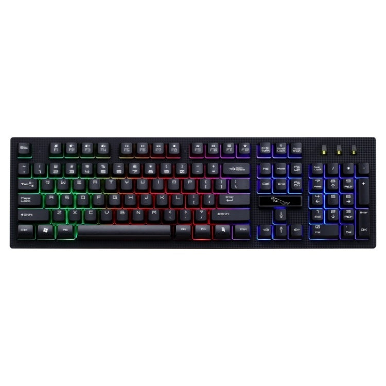 ZGB G20 104 teclas USB con cable sensación mecánica teclado de computadora brillante teclado para juegos