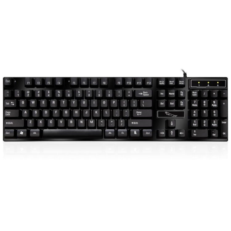 ZGB Q17 104 teclas USB con cable suspensión Gaming Office teclado para computadora portátil, PC