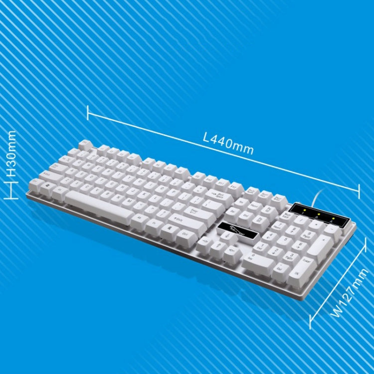 ZGB Q17 104 teclas USB con cable suspensión Gaming Office teclado para computadora portátil, PC