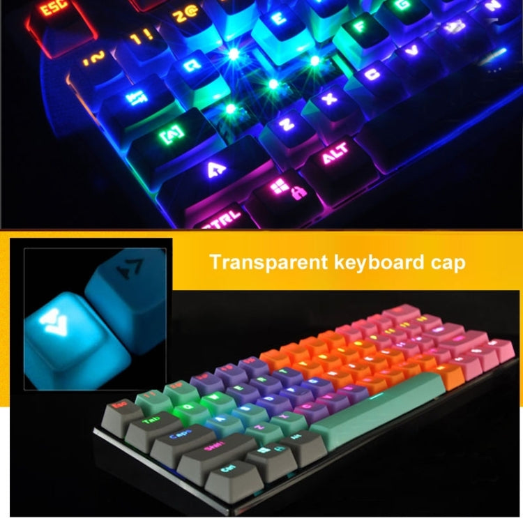 Teclas translúcidas de ABS, teclado altamente mecánico OEM, teclado de juego universal, Black, Orange, Pink, Grey, Blue, Purple, Red, White, Yellow