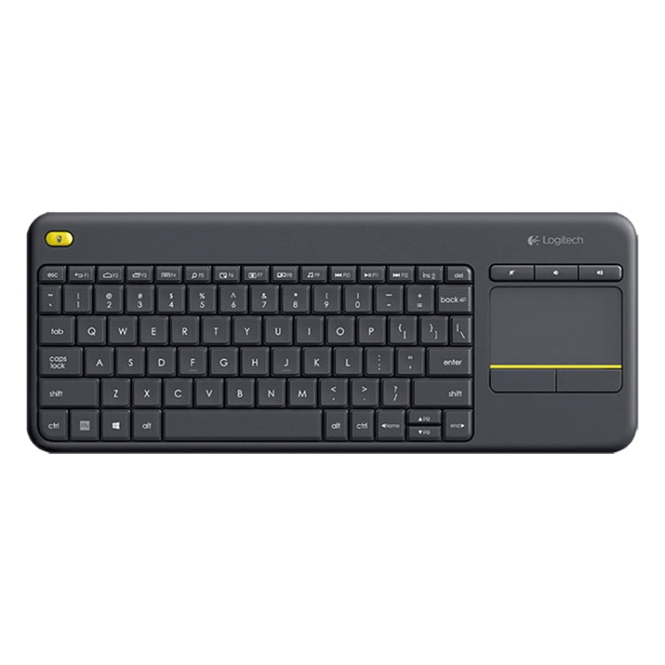 Teclado de control táctil inalámbrico Logitech K400 Plus de 2,4 GHz, alcance inalámbrico: 10 m, Logitech K400 Plus