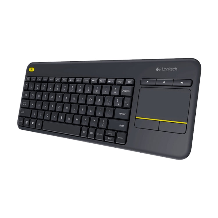 Teclado de control táctil inalámbrico Logitech K400 Plus de 2,4 GHz, alcance inalámbrico: 10 m, Logitech K400 Plus