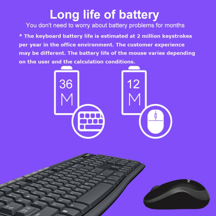 Logitech MK270 Juego de teclado y ratón inalámbricos de 2,4 GHz