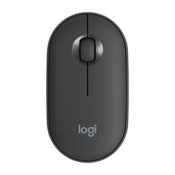 Logitech Pebble Cobblestone Shape Ratón óptico Bluetooth inalámbrico silencioso de 3 teclas, 1000 ppp, alcance inalámbrico: 10 m
