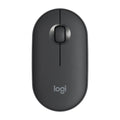 Logitech Pebble Cobblestone Shape Ratón óptico Bluetooth inalámbrico silencioso de 3 teclas, 1000 ppp, alcance inalámbrico: 10 m
