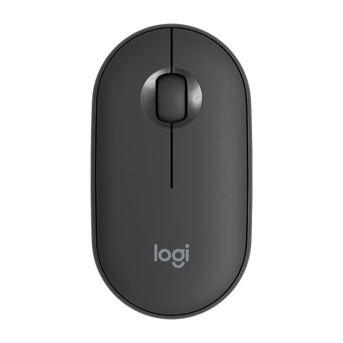 Logitech Pebble Cobblestone Shape Ratón óptico Bluetooth inalámbrico silencioso de 3 teclas, 1000 ppp, alcance inalámbrico: 10 m