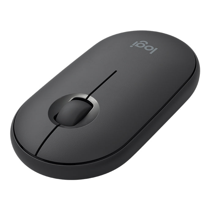 Logitech Pebble Cobblestone Shape Ratón óptico Bluetooth inalámbrico silencioso de 3 teclas, 1000 ppp, alcance inalámbrico: 10 m