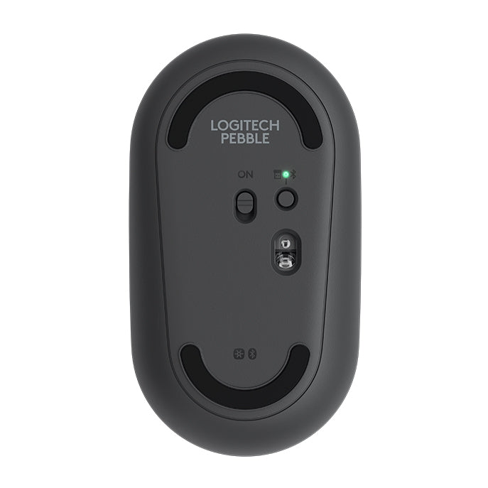 Logitech Pebble Cobblestone Shape Ratón óptico Bluetooth inalámbrico silencioso de 3 teclas, 1000 ppp, alcance inalámbrico: 10 m