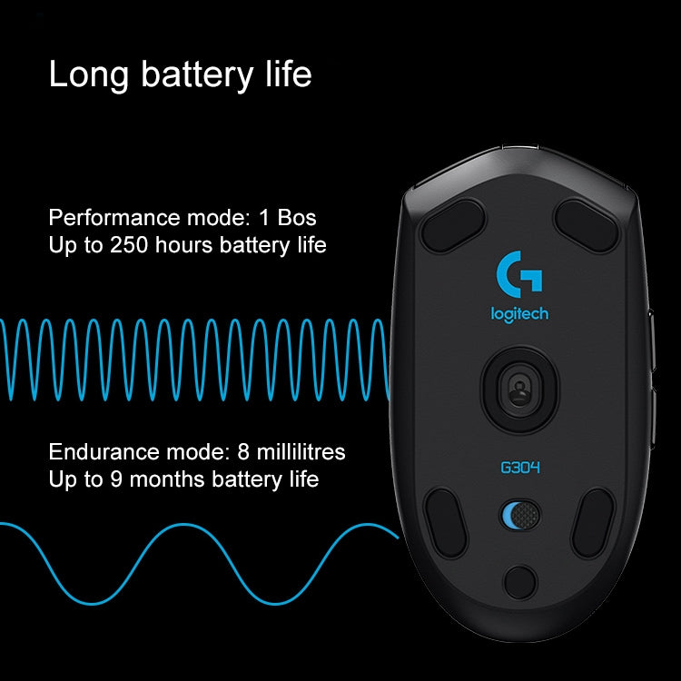 Logitech G304 LIGHTSPEED 12000 DPI 6 botones programables HERO Sensor Ratón inalámbrico para juegos
