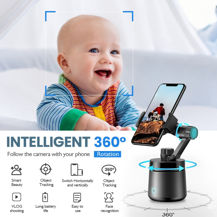 GK01 Rotación de 360 grados Seguimiento inteligente Pan Tilt Siguiente disparo Soporte para cabezal de trípode