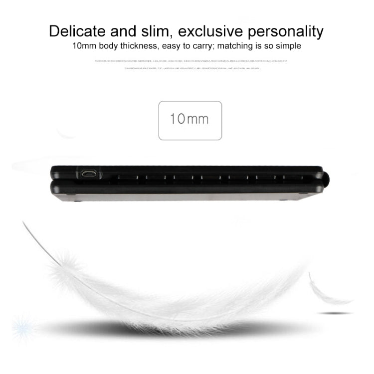 K018 Teclado inalámbrico Bluetooth plegable con carga USB de 67 teclas