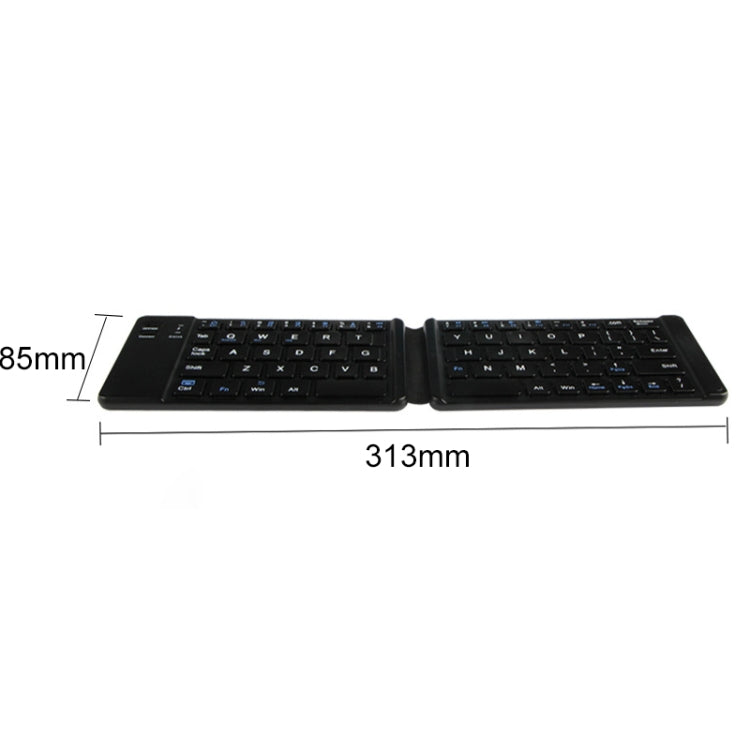 K018 Teclado inalámbrico Bluetooth plegable con carga USB de 67 teclas