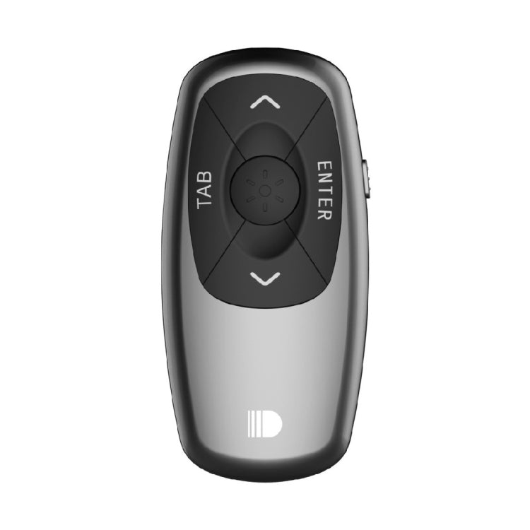 Doosl DSIT011 Mini control remoto de presentación de PowerPoint recargable de 2,4 GHz, distancia de control: 100 m (negro)