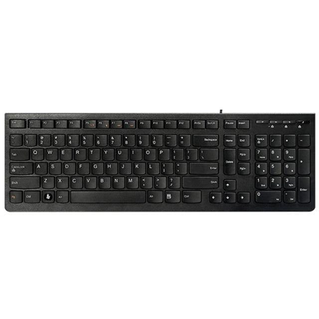 Teclado con cable ultrafino simple Lenovo K5819 Office, K5819 (Black), K5819 (White)