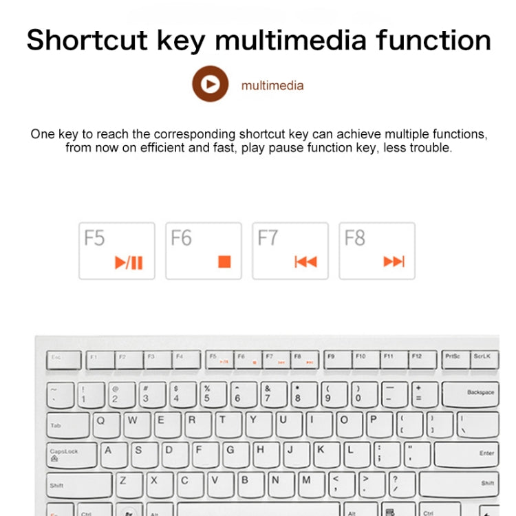 Teclado con cable ultrafino simple Lenovo K5819 Office, K5819 (Black), K5819 (White)