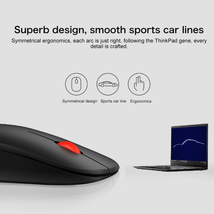 Ratón Bluetooth inalámbrico portátil Lenovo thinkplus Bluetooth 4.0, Bluetooth Mouse
