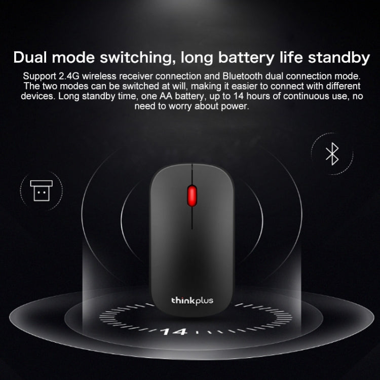 Ratón Bluetooth inalámbrico portátil Lenovo thinkplus estilo empresarial, Business Mouse