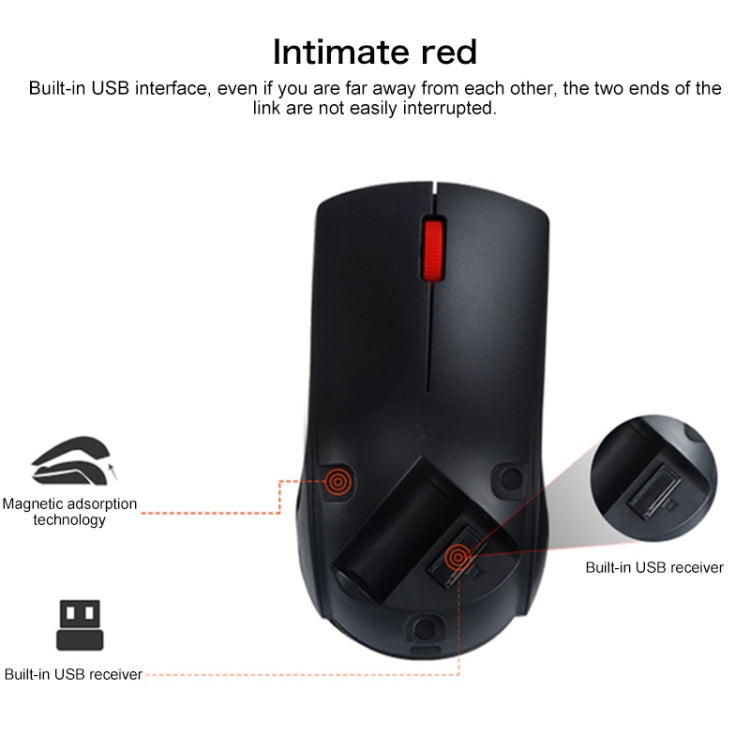 Ratón inalámbrico Lenovo M120 Pro Fashion Office Red Dot, M120 Pro Wireless Mouse