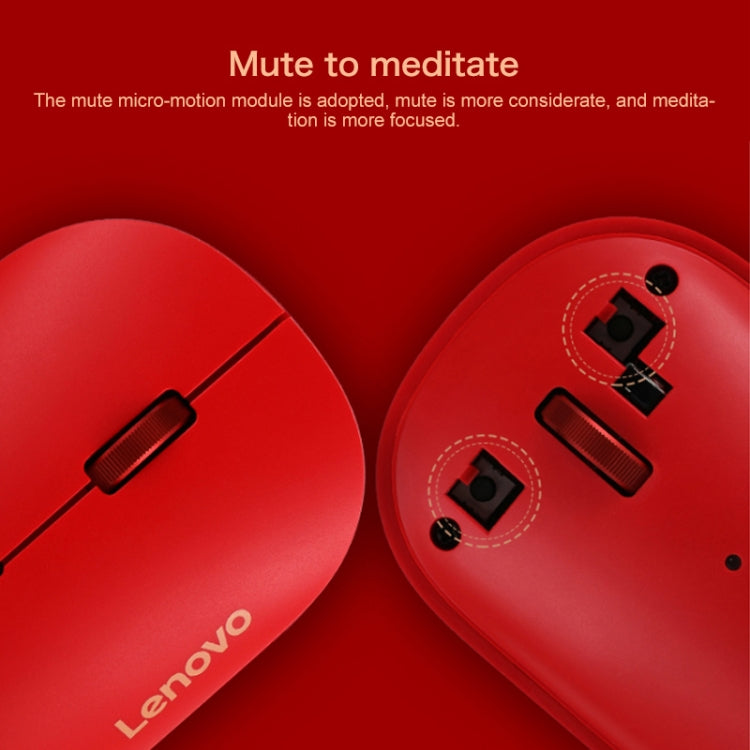Ratón inalámbrico silencioso portátil ligero Lenovo Air Handle, versión Blessing Mouse, Wireless Mouse, Blessing Mouse Version