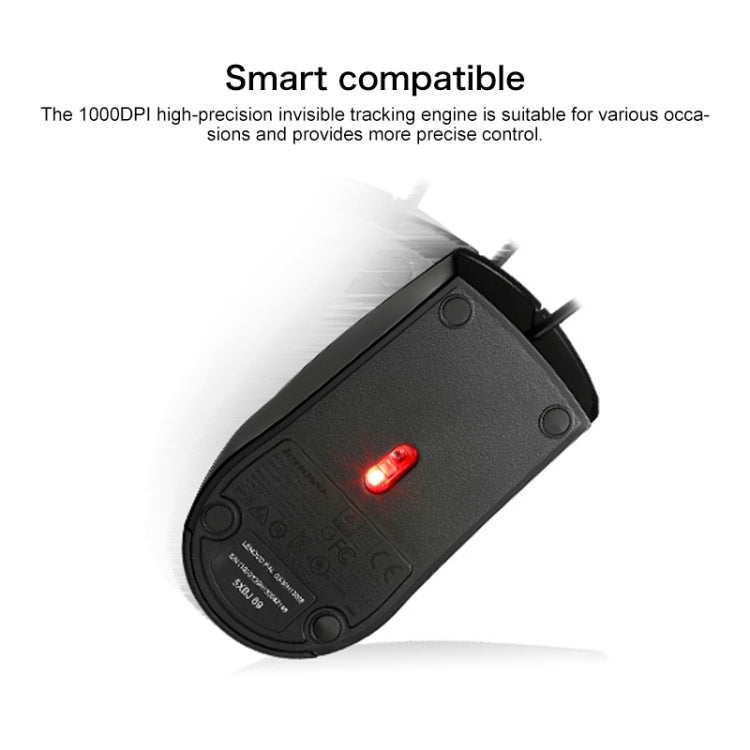 Ratón con cable Lenovo M120 Pro Fashion Office Red Dot, M120 Pro Wired Mouse