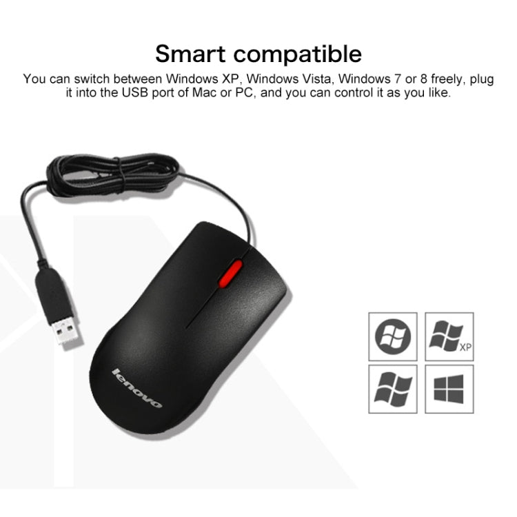 Ratón con cable Lenovo M120 Pro Fashion Office Red Dot, M120 Pro Wired Mouse
