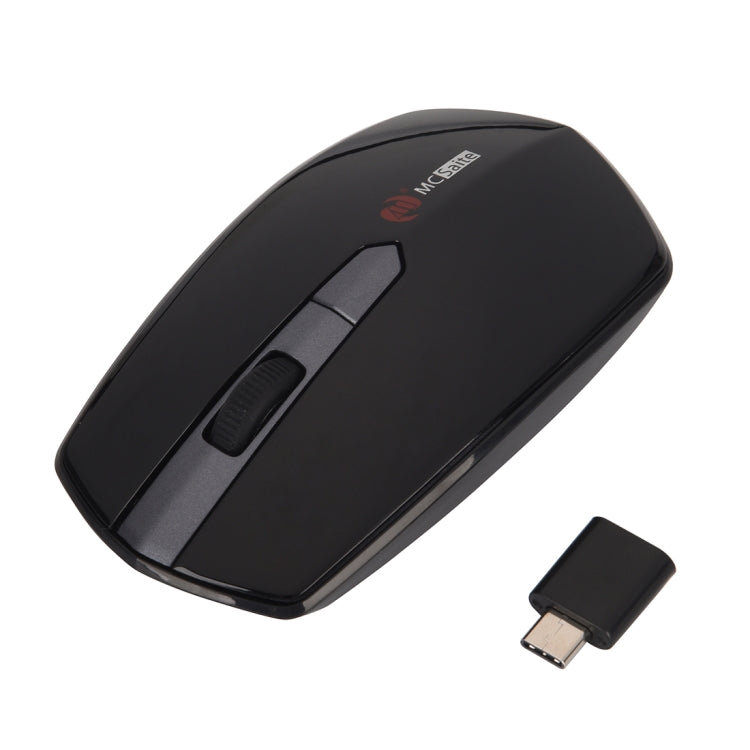 MCSaite MC-369AG USB-C / Type-C 1600DPI Ratón óptico inalámbrico de 4 botones ajustable de tres velocidades