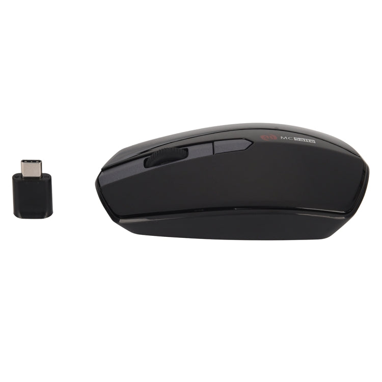 MCSaite MC-369AG USB-C / Type-C 1600DPI Ratón óptico inalámbrico de 4 botones ajustable de tres velocidades
