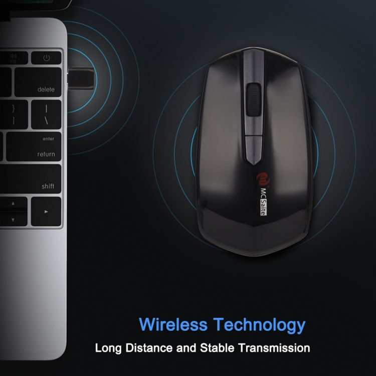 MCSaite MC-369AG USB-C / Type-C 1600DPI Ratón óptico inalámbrico de 4 botones ajustable de tres velocidades