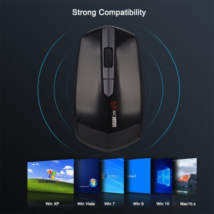 MCSaite MC-369AG USB-C / Type-C 1600DPI Ratón óptico inalámbrico de 4 botones ajustable de tres velocidades