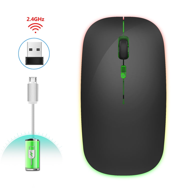 HXSJ M40 4 Teclas 2.4G Ratón Silencioso Inalámbrico Colorido