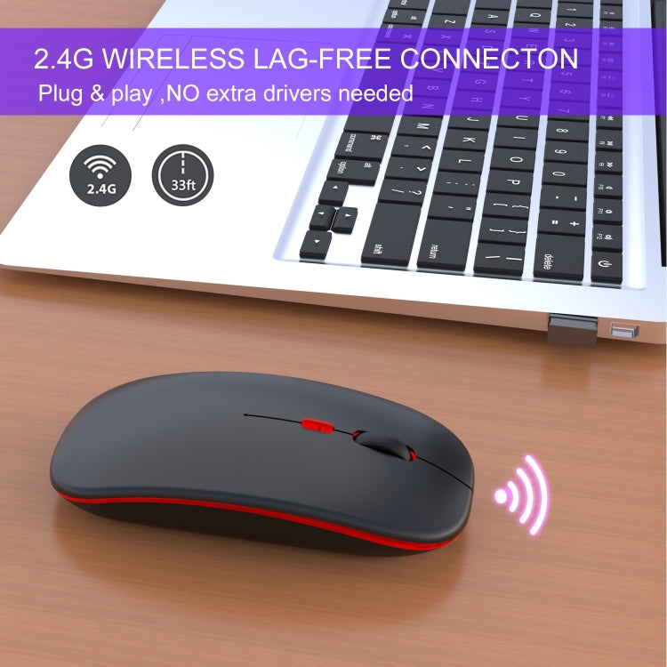 HXSJ M40 4 Teclas 2.4G Ratón Silencioso Inalámbrico Colorido