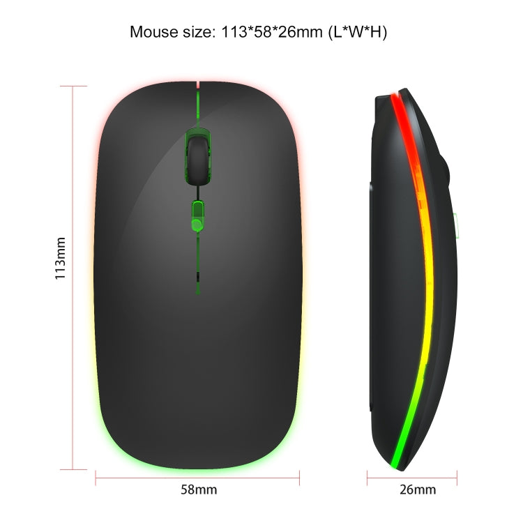 HXSJ M40 4 Teclas 2.4G Ratón Silencioso Inalámbrico Colorido