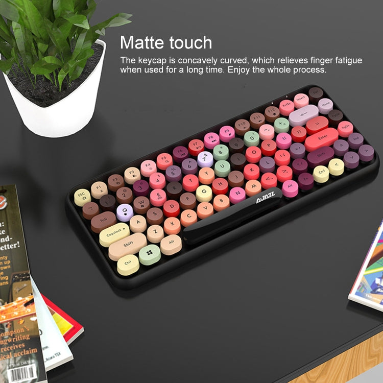 Ajazz 308I Tablet Teléfono móvil Computadora Hogar Oficina Teclado inalámbrico, Black, Pink, Green, White