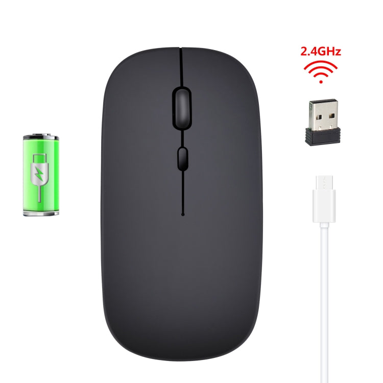 Ratón silencioso óptico ajustable de tres velocidades inalámbrico 1600DPI HXSJ M80 2,4 GHz, Black, Grey, Gold, Rose Gold, Silver, White