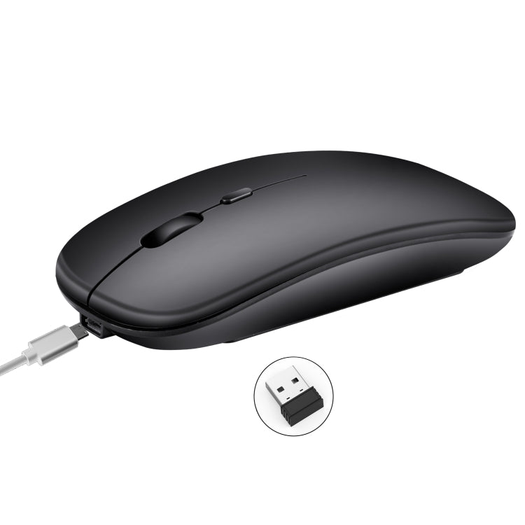 Ratón silencioso óptico ajustable de tres velocidades inalámbrico 1600DPI HXSJ M80 2,4 GHz, Black, Grey, Gold, Rose Gold, Silver, White