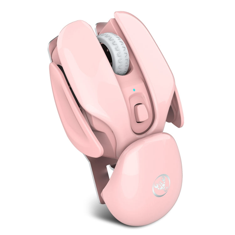 HXSJ T37 2.4GHz 1600dpi Ratón silencioso inalámbrico ajustable de 3 modos, T37 Black, T37 Pink