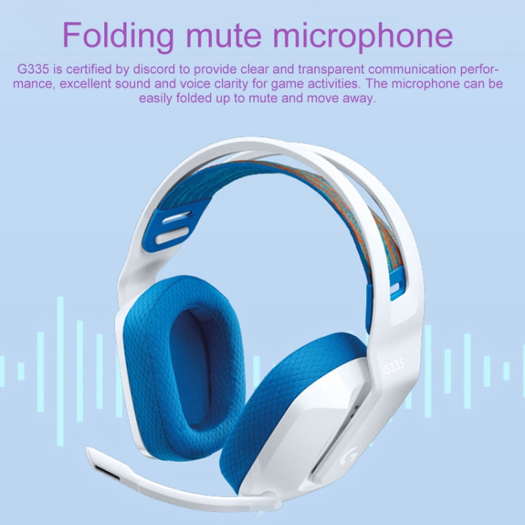 Auriculares para juegos con cable plegables Logitech G335 con micrófono