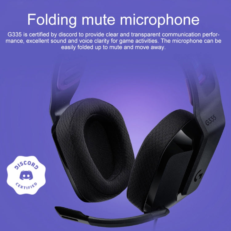 Auriculares para juegos con cable plegables Logitech G335 con micrófono