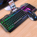 YINDIAO V2 Juego de ratón y teclado para juegos con sensación mecánica silenciosa