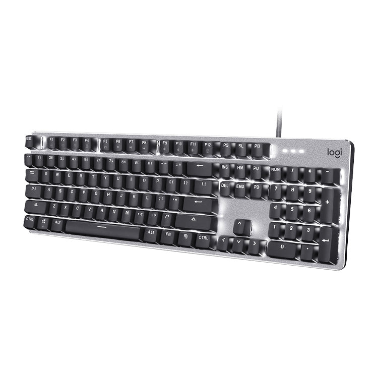 Teclado mecánico con cable retroiluminado Logitech K845 CHERRY Blue Axis, longitud del cable: 1,8 m, CHERRY Blue Axis