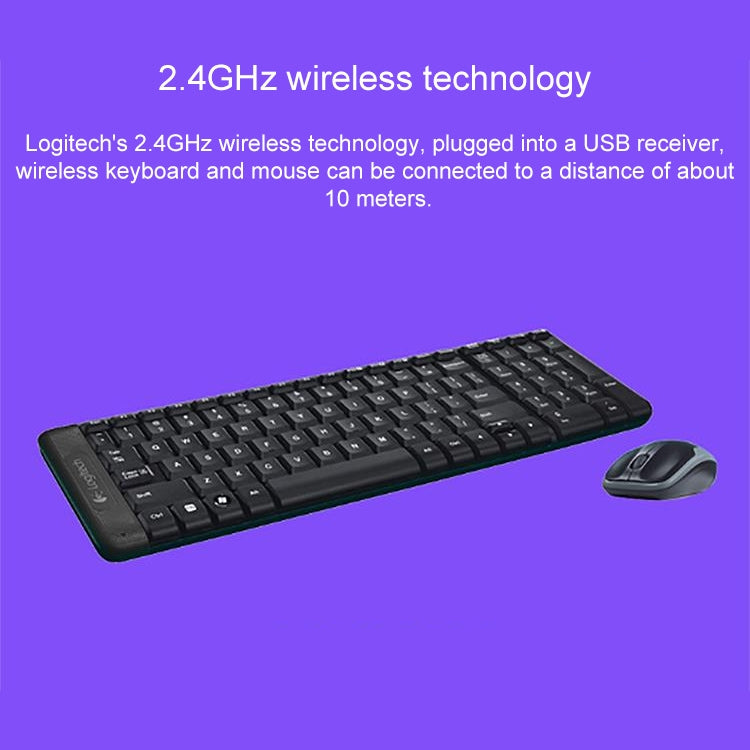 Conjunto de teclado y ratón inalámbricos Logitech MK220