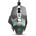 HXSJ J200 Ratón mecánico para deportes electrónicos con cable programable de 7 teclas con luz