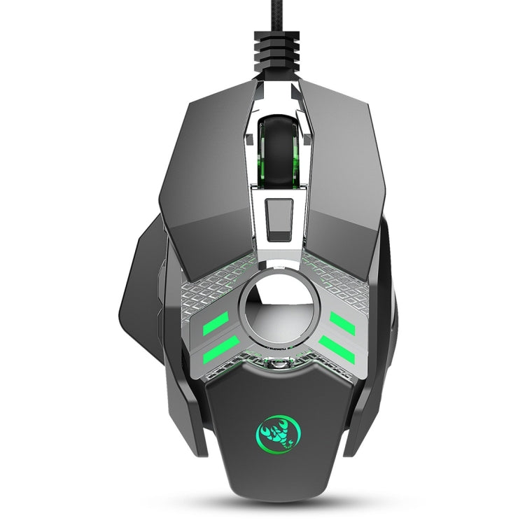 HXSJ J200 Ratón mecánico para deportes electrónicos con cable programable de 7 teclas con luz